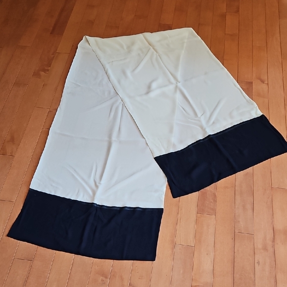 Anne Klein Cream Silk Scarf/Wrap - Picture 1 of 3